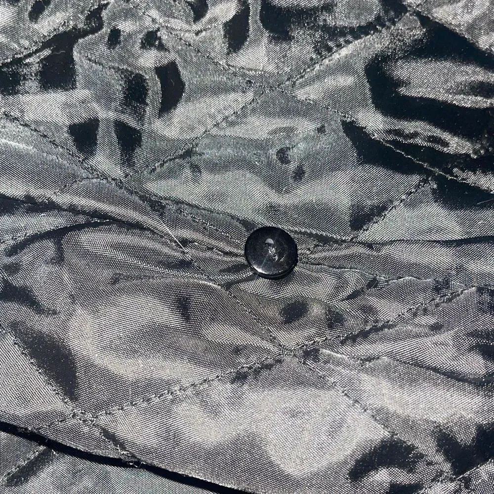 OSCAR PIELE PERFECT LEATHER Black genuine Leather Jacket pockets Lined XL - Picture 6 of 13